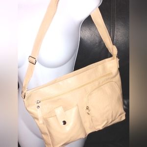 "Haband" Faux Leather Shoulder Bag Tote Bag